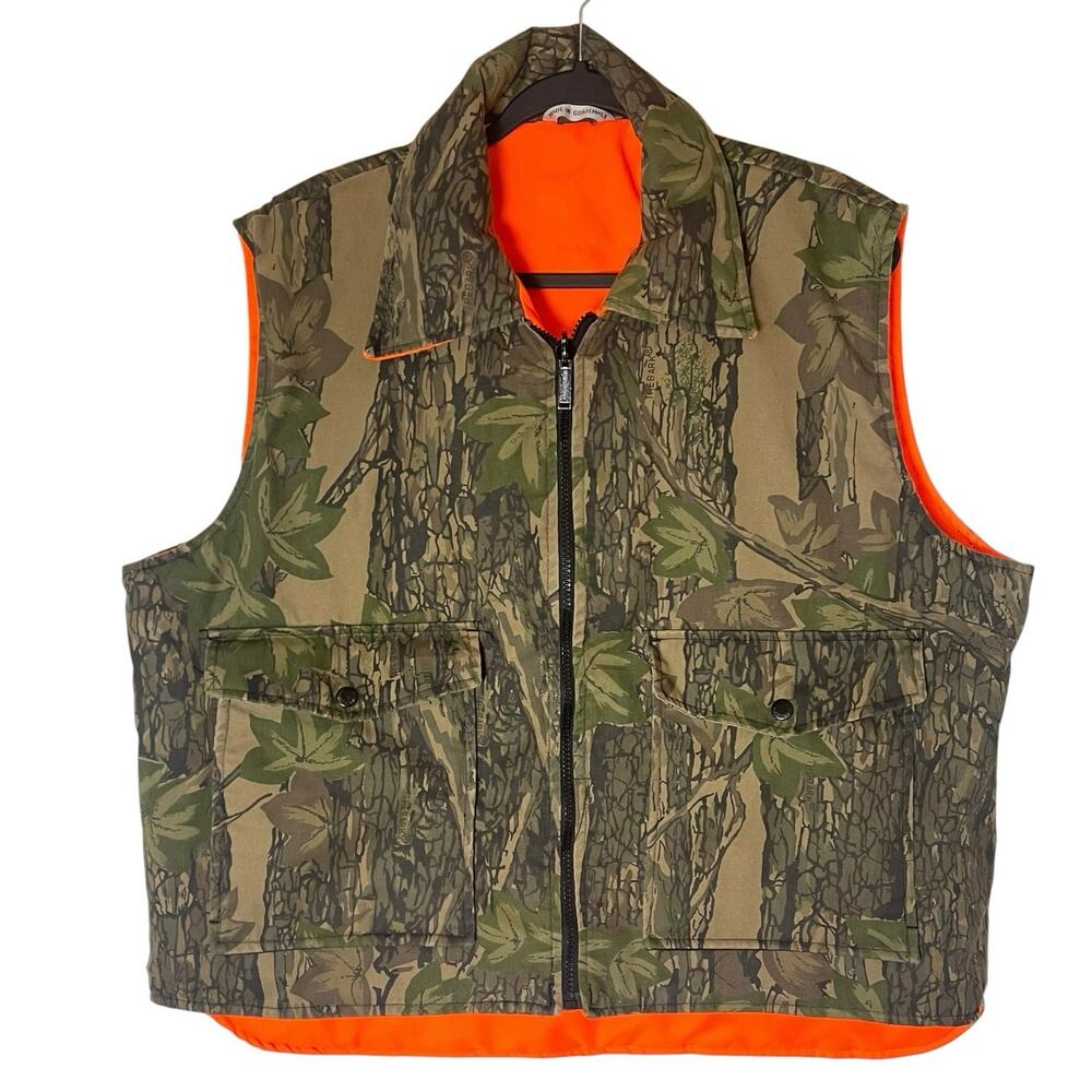 Winchester Conceal Reversible Insulated Hunting Vest Jacket Trebark Camo Large